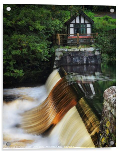Weir at Lake Vyrnwy Acrylic by Peter Lovatt  LRPS
