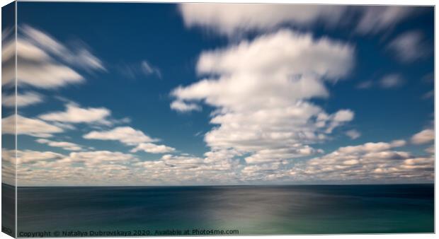 Sky cloud ocean Canvas Print by Nataliya Dubrovskaya