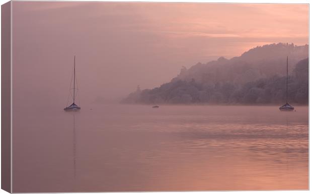 Afterglow on Llyn Tegid Canvas Print by Rory Trappe