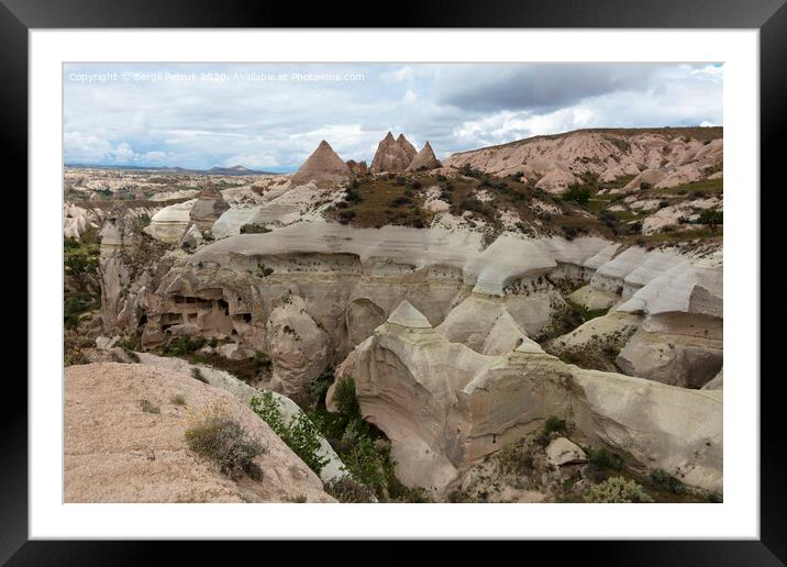 Mountain Honey and Red valleys in Cappadocia Framed Mounted Print by Sergii Petruk