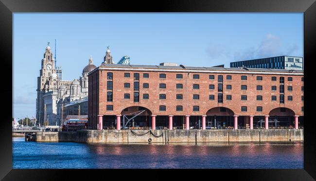 Albert Dock panorama Framed Print by Jason Wells