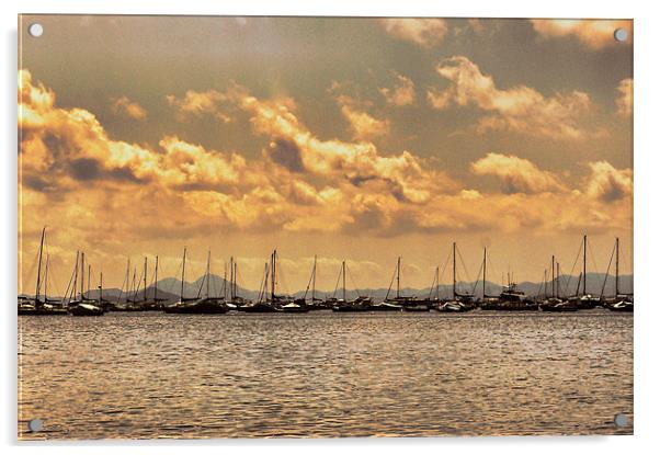 Boats at Rest Acrylic by Jacqui Kilcoyne