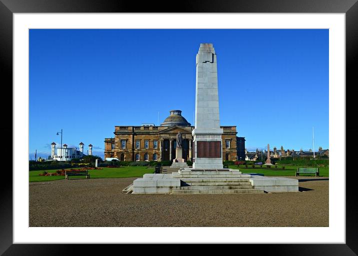 Ayr Cenotaph and the County Buildings Framed Mounted Print by Allan Durward Photography
