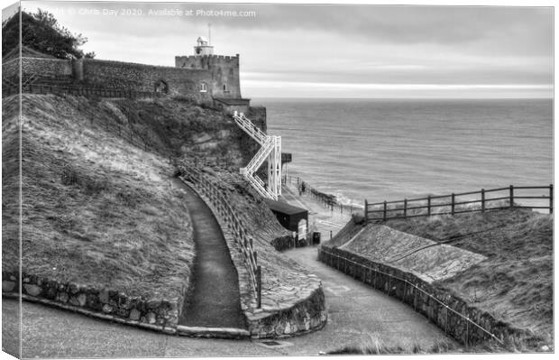 Jacobs Ladder Sidmouth Canvas Print by Chris Day