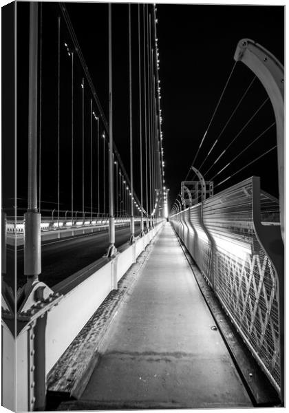 Clifton suspension bridge footpath Canvas Print by Dean Merry