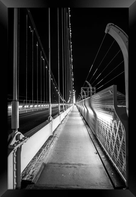 Clifton suspension bridge footpath Framed Print by Dean Merry