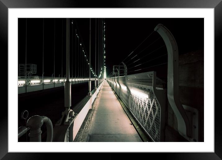 Clifton suspension bridge footpath Framed Mounted Print by Dean Merry