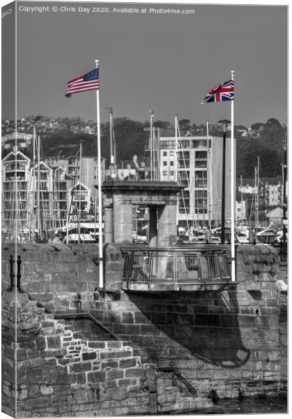 Mayflower Memorial Canvas Print by Chris Day