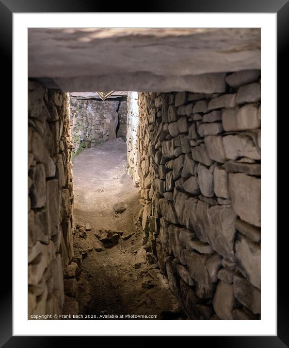 Knowth Neolithic Mound Eastern Passage Tomb in Ireland Framed Mounted Print by Frank Bach