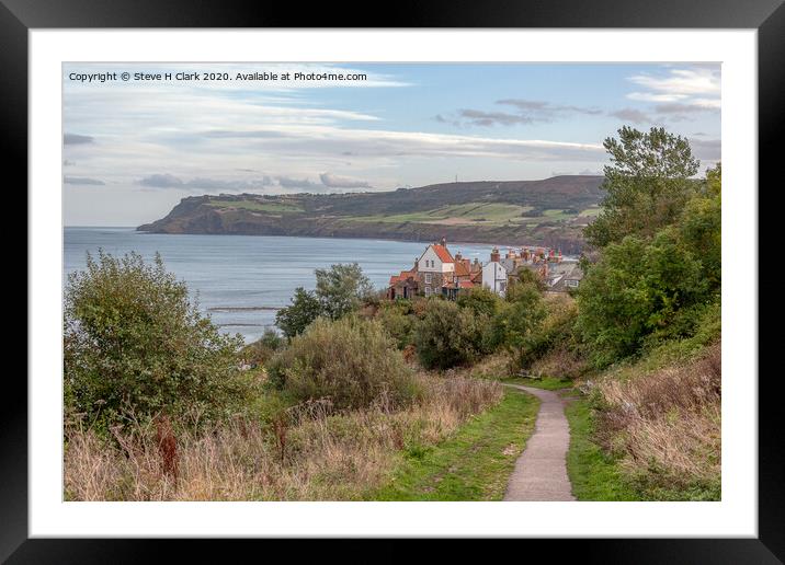 The Path to Robin Hood's Bay Framed Mounted Print by Steve H Clark