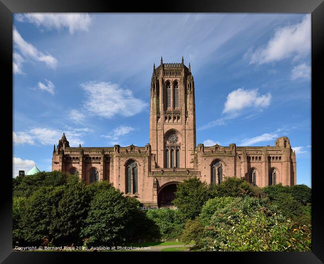 Liverpool Anglican Cathedral Framed Print by Bernard Rose Photography
