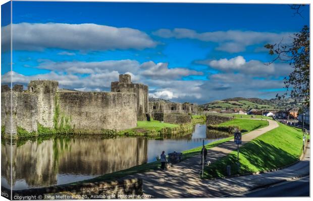 Caerphilly  Canvas Print by Jane Metters