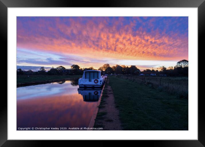 Thurne at dawn Framed Mounted Print by Christopher Keeley