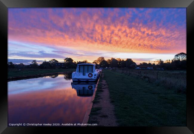 Thurne at dawn Framed Print by Christopher Keeley