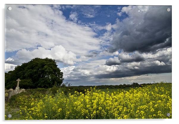 Moody Skies over Norfolk Acrylic by Paul Macro