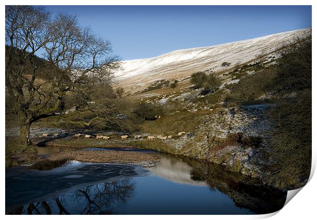WINTER IN THE BRECON BEACONS Print by Anthony R Dudley (LRPS)