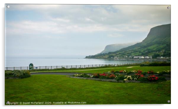Waterfoot and Garron Point Acrylic by David McFarland