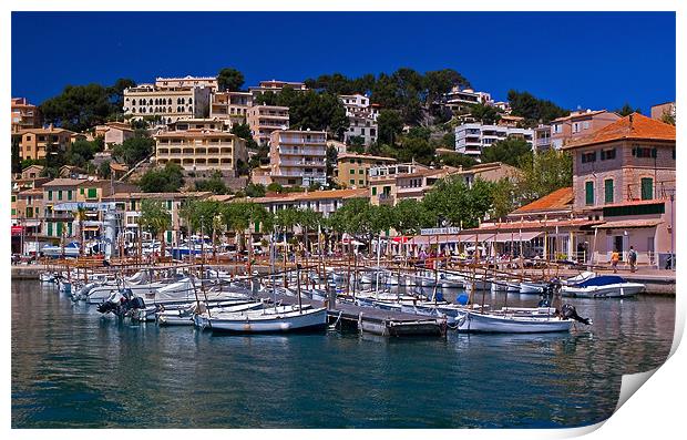 Port de Sóller Harbour Print by Simon Litchfield