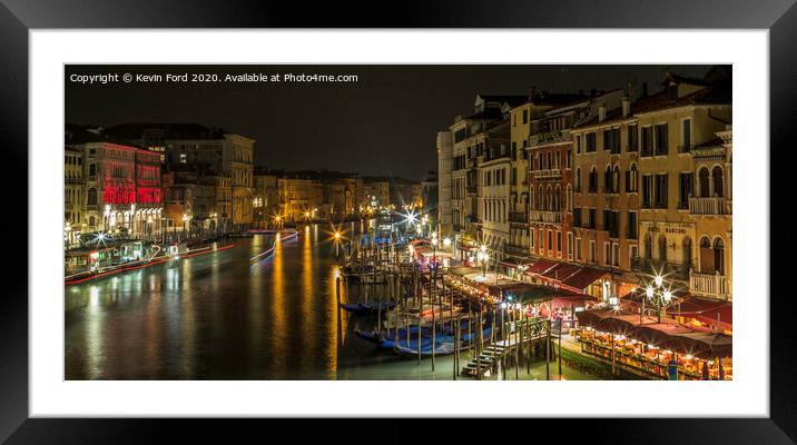 Venice Grand Canal Framed Mounted Print by Kevin Ford