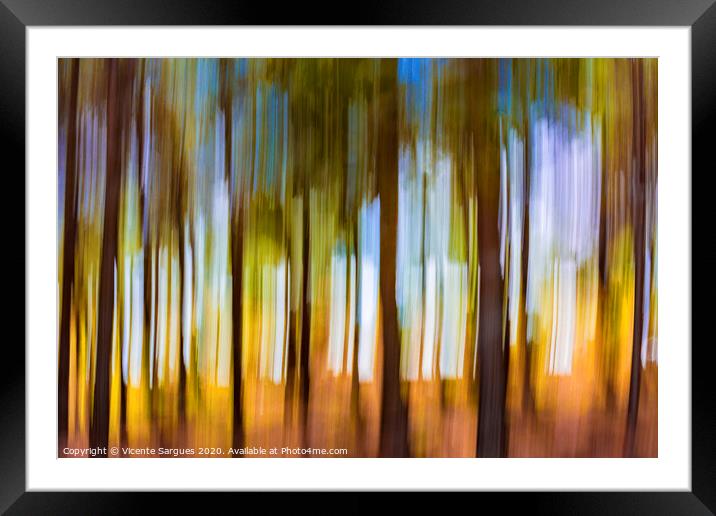 The unreal forest Framed Mounted Print by Vicente Sargues