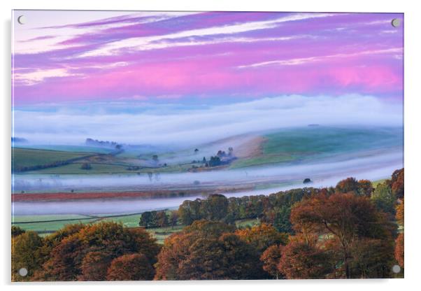 Dreamy autumn landscape Acrylic by John Finney