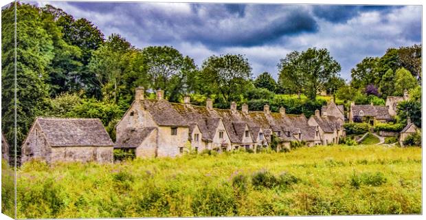 Cotswolds cottages  Canvas Print by Ian Stone