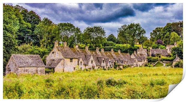 Cotswolds cottages  Print by Ian Stone
