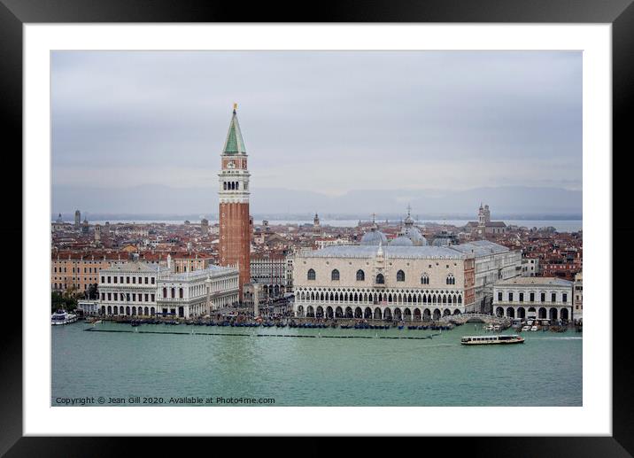 Approaching Venice by Sea Framed Mounted Print by Jean Gill