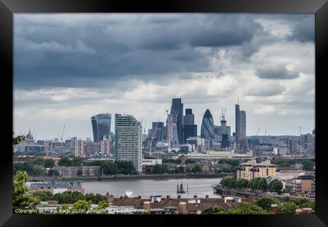 London skyline with the river Thames Framed Print by Frank Bach