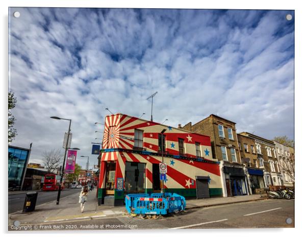 Colourful building in Camden Town, London Acrylic by Frank Bach