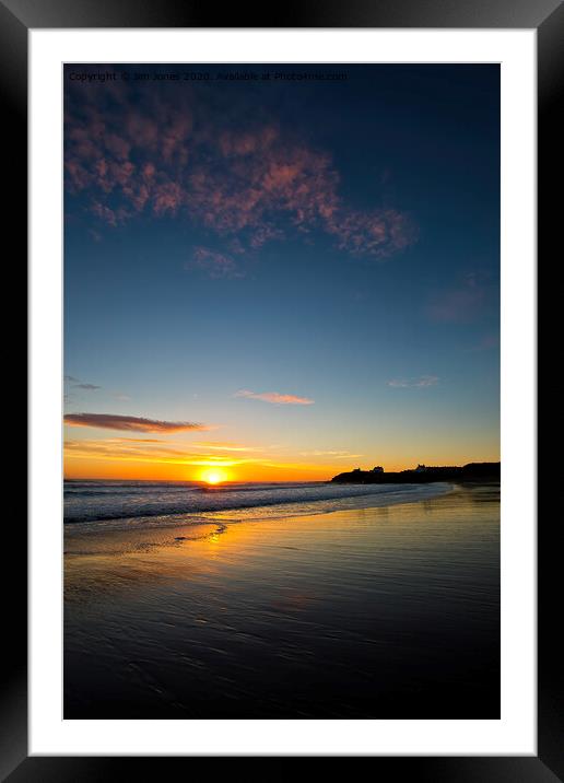 Super September Seaton Sluice Sunrise (3) Framed Mounted Print by Jim Jones