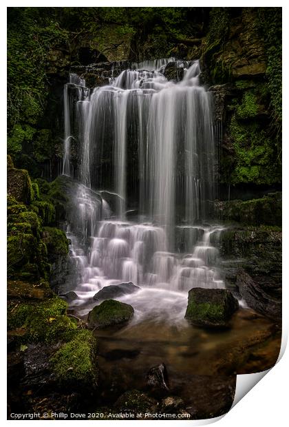 Wensley Falls Print by Phillip Dove LRPS