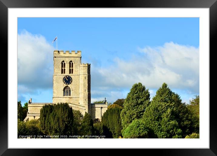 St Marys Church Oxfordshire  Framed Mounted Print by Julie Tattersfield