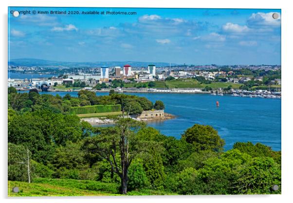 Plymouth sound view Acrylic by Kevin Britland