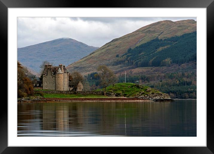 Dunderave Castle on Loch Fyne Framed Mounted Print by Rich Fotografi 