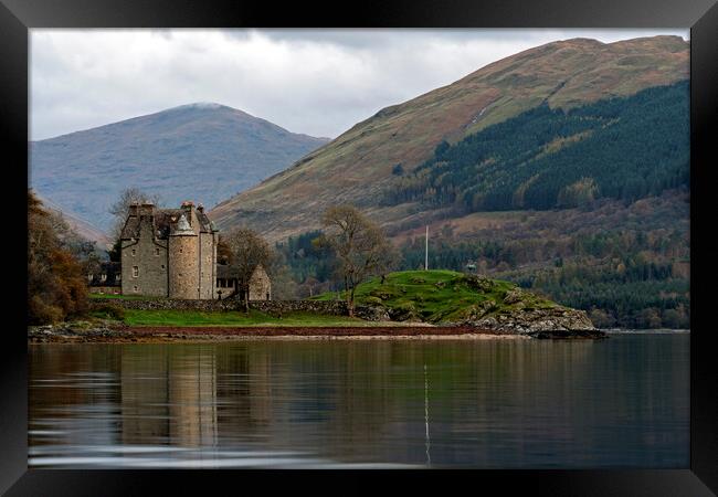 Dunderave Castle on Loch Fyne Framed Print by Rich Fotografi 