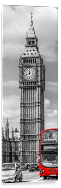 Elizabeth Tower | Vertical Panorama Acrylic by Melanie Viola