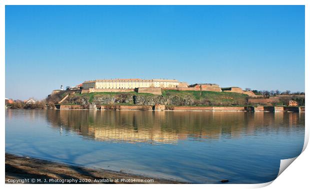 Petrovaradin fortress in Novi Sad - Serbia  Print by M. J. Photography