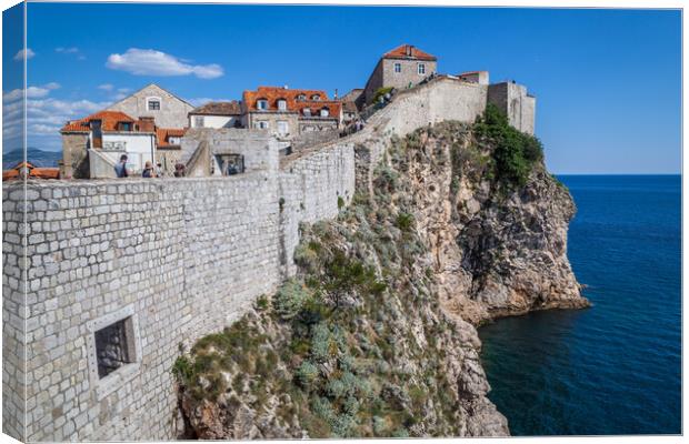 Majestic Dubrovnik Walls Canvas Print by Kevin Snelling