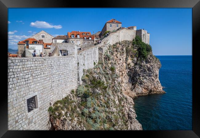 Majestic Dubrovnik Walls Framed Print by Kevin Snelling