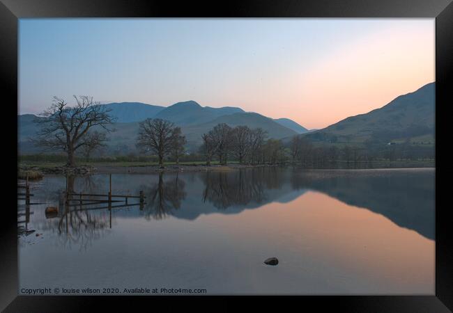 The buttermere trees Framed Print by louise wilson