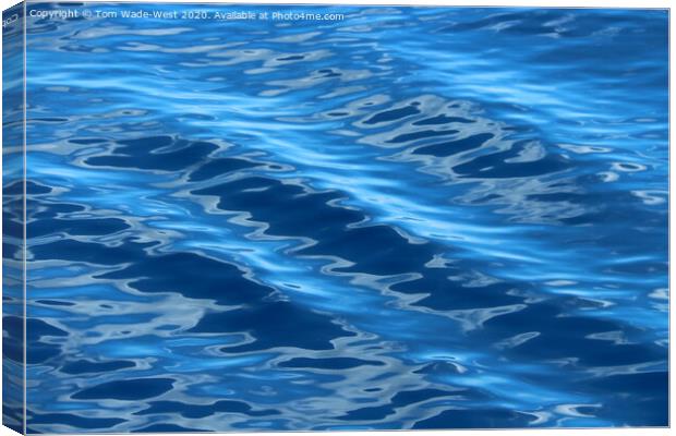 Ripples on a glassy sea. Canvas Print by Tom Wade-West
