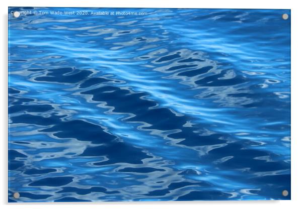 Ripples on a glassy sea. Acrylic by Tom Wade-West