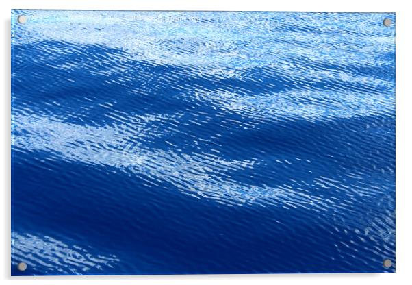Ripples on a glassy sea. Acrylic by Tom Wade-West