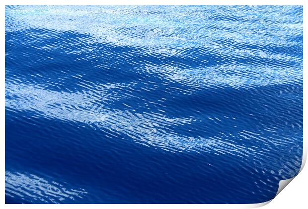 Ripples on a glassy sea. Print by Tom Wade-West
