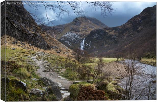 Steall Falls Scotland Canvas Print by Kevin White