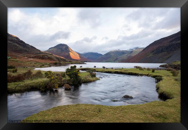 Wastwater  Framed Print by louise wilson