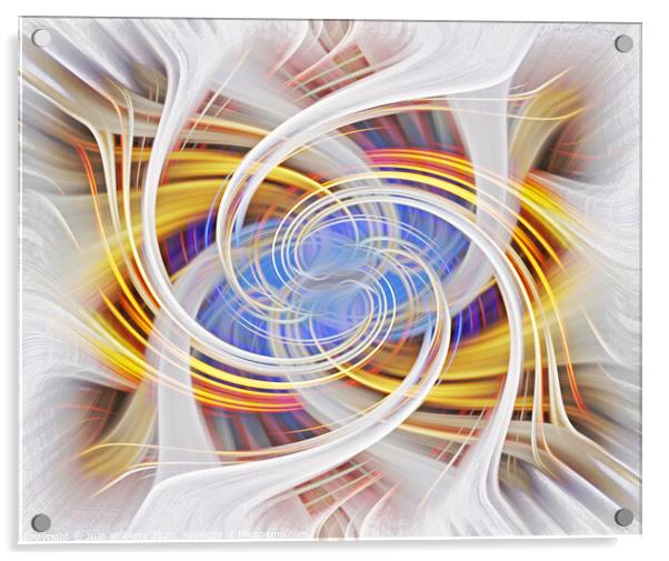 An abstract in swirls  Acrylic by Julia Watkins