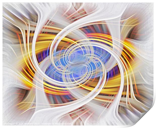 An abstract in swirls  Print by Julia Watkins