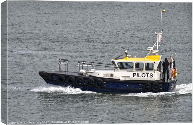 Plymouth Pilot Boat Canvas Print by Chris Day